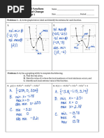 Increasing and Decreasing Functions - Worksheet | PDF | Function ...