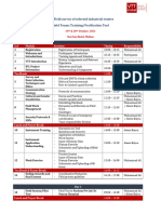 IFC - Field Team Training Agenda