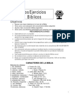 Ejercicios bíblicos para aprender y evaluar conocimientos