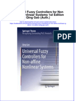 Textbook Universal Fuzzy Controllers For Non Affine Nonlinear Systems 1St Edition Qing Gao Auth Ebook All Chapter PDF