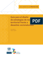 Guía para El Diseño de Estrategias de Resiliencia Territorial Frente A Desastres Socionaturales