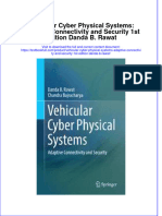 Textbook Vehicular Cyber Physical Systems Adaptive Connectivity and Security 1St Edition Danda B Rawat Ebook All Chapter PDF