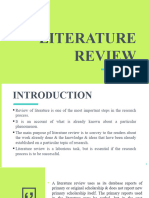Meeting 12 How To Write Literature Review
