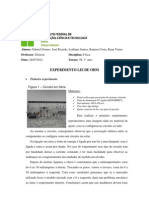 Experimento Lei de Ohm