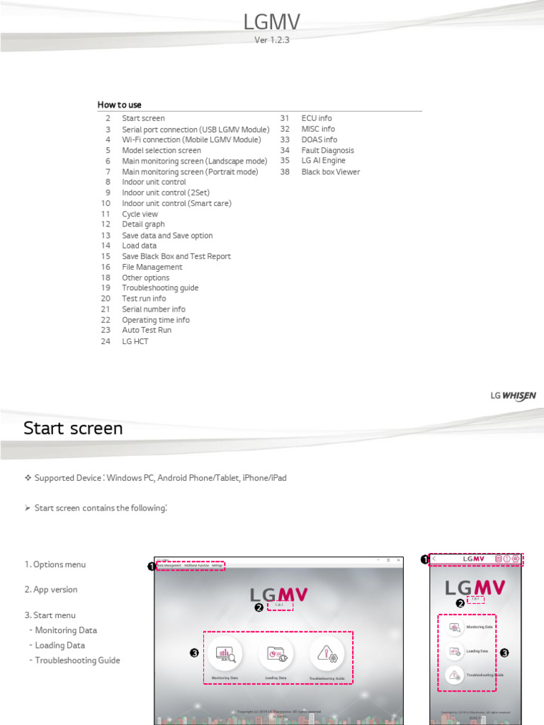 LGMV Module User Guide and Setup | PDF | Ios | Tablet Computer