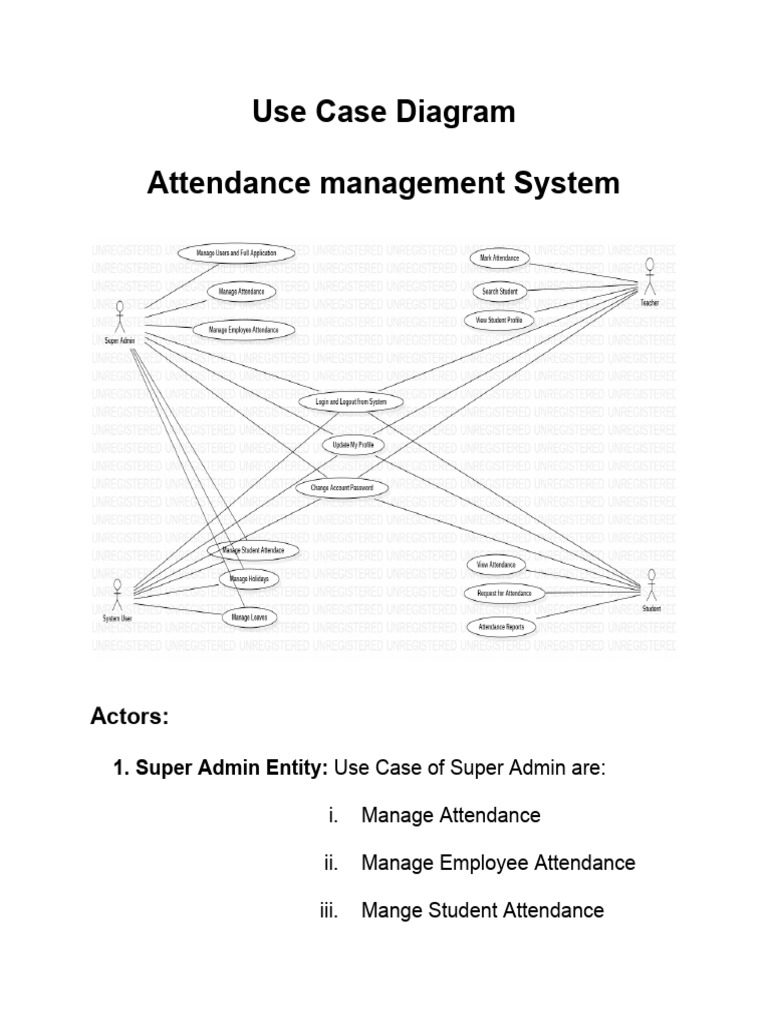 Attendance Management System Overview | PDF | Login | Password