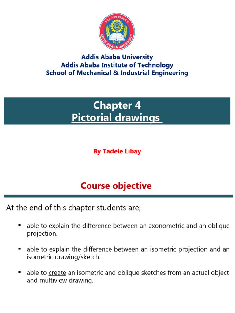 Pictorial Drawing for Engineering Students | PDF | Elementary Geometry ...