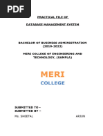 DBMS practical file..