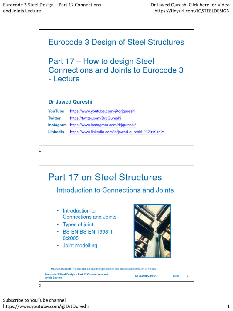 Eurocode 3 Steel Connections Design Guide | PDF | Screw | Beam (Structure)