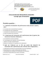 Evaluation de L'evaluation Du Personnel