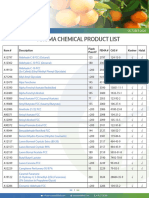 Aroma Chemical Product List CA 1