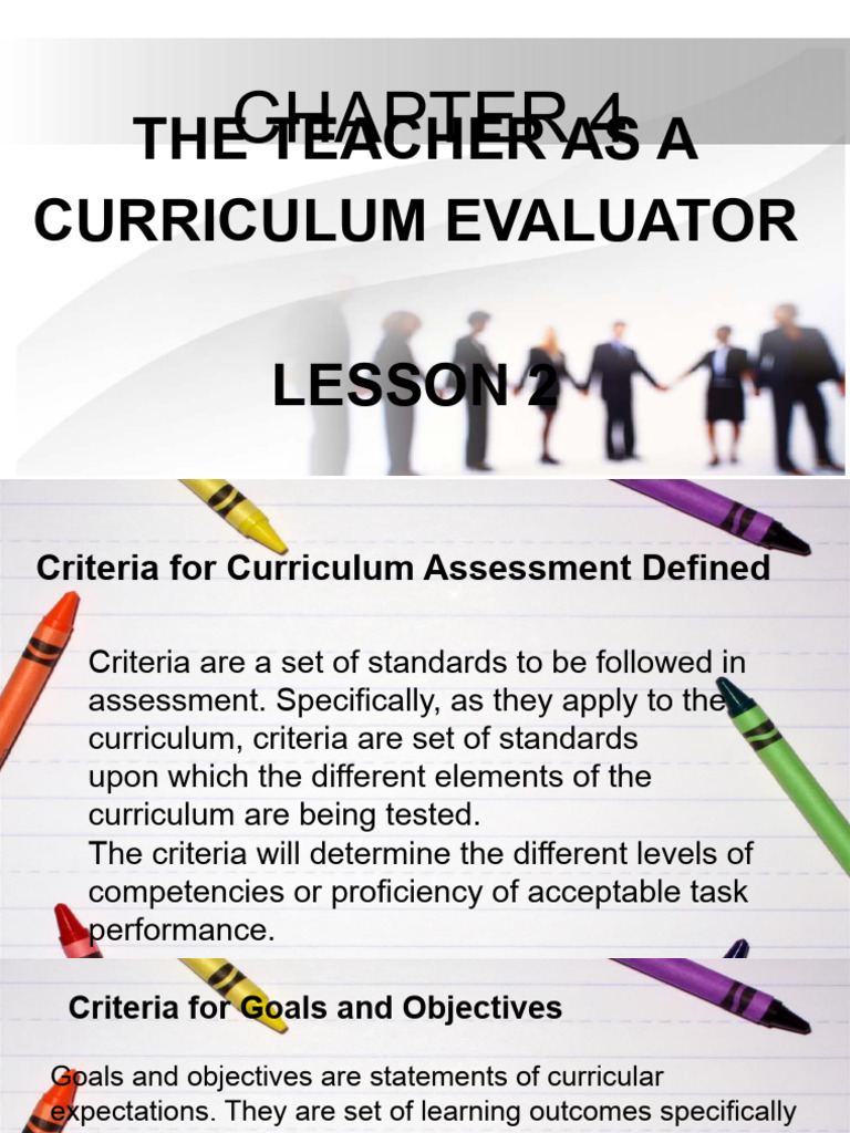 Curriculum Evaluation Criteria | PDF | Educational Assessment | Curriculum