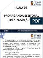 Aula 06 Eleitoral - Propaganda Eleitoral