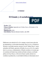 Gramsci, Antonio - El Estado y El Socialismo spa