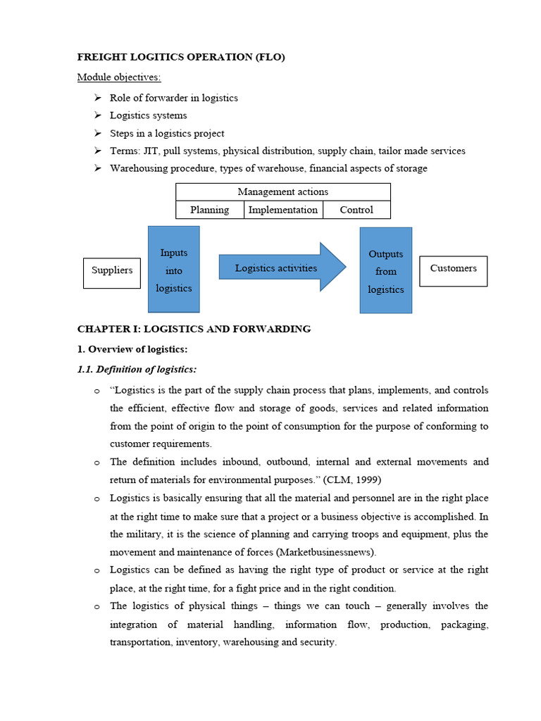 FLO201F | PDF | Logistics | Warehouse