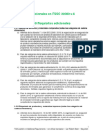 Requisitos Adicionales FSCC 22000 Version6 SP