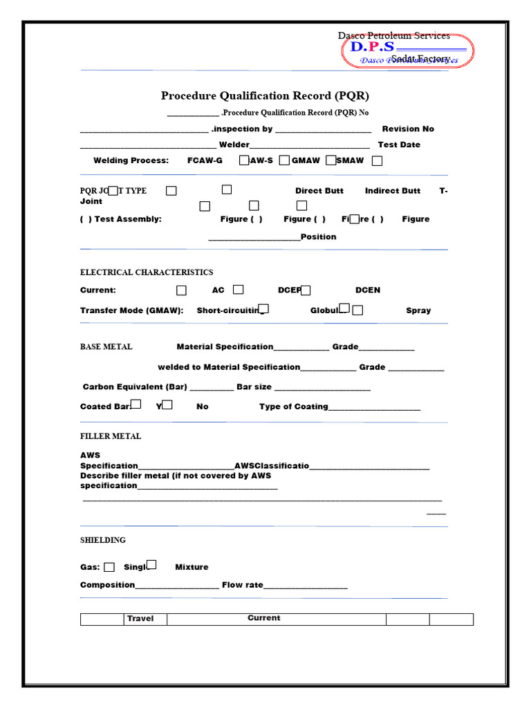 Procedure Qualification Record Overview | PDF | Welding | Construction