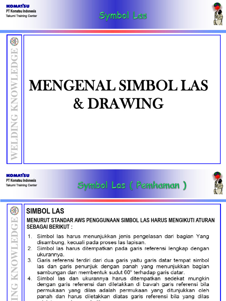 Simbol Las dan Gambar Teknik Welding | PDF