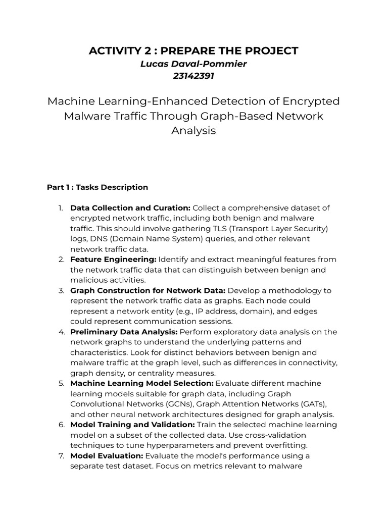 Machine Learning for Encrypted Malware Detection | PDF | Graphics ...