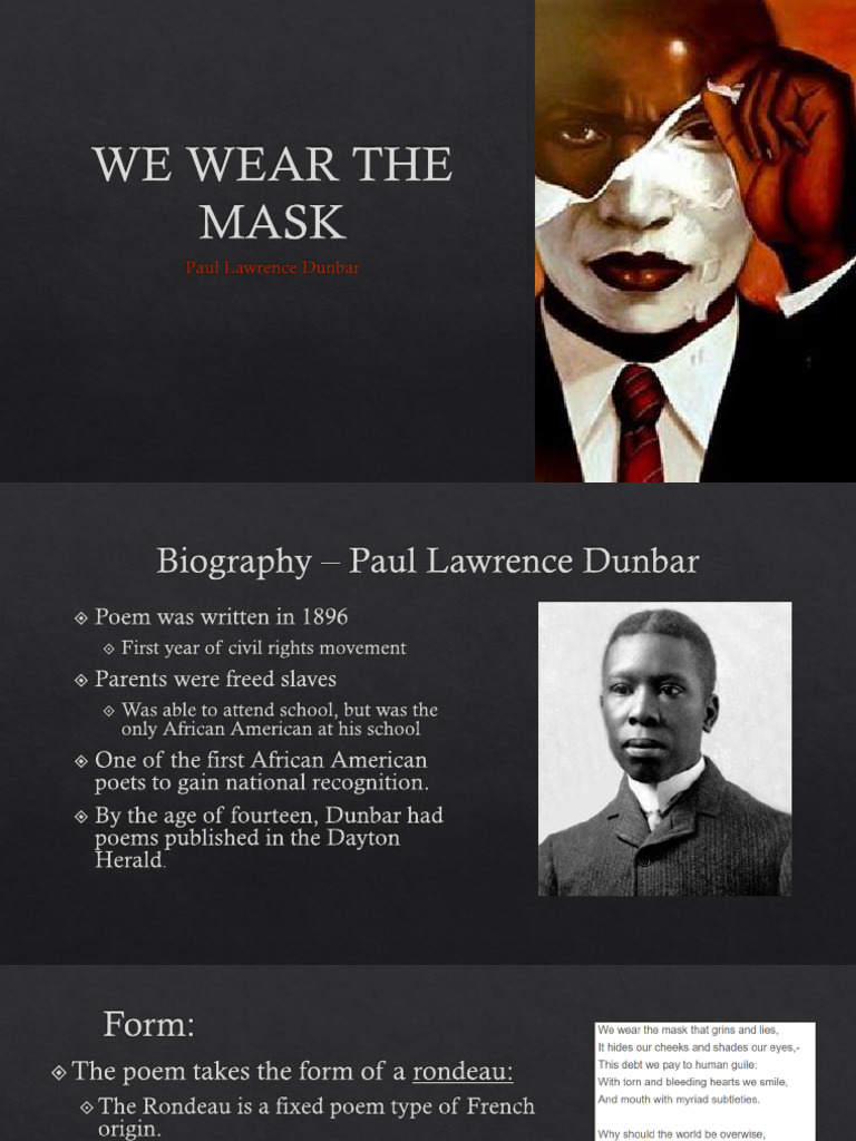Mind. Blown. The *We Wear Mask* Poem'S Hidden Meaning Is Powerful. - jvz459i