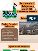 Rekomendasi KebijakanJalan Tol Semarang Demak