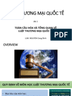 Bài 1 - Toàn cầu hóa và tổng quan về Luật TMQT