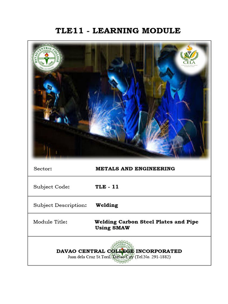 Module On TLE11 Welding Part 4 of 4 | PDF | Welding | Construction