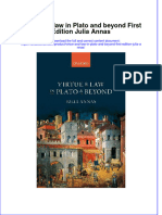 PDF Virtue and Law in Plato and Beyond First Edition Julia Annas Ebook Full Chapter