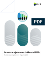 Informacja Statystyczna Bezrobocie Rejestrowane 1-4 Kwartal 2023 R.