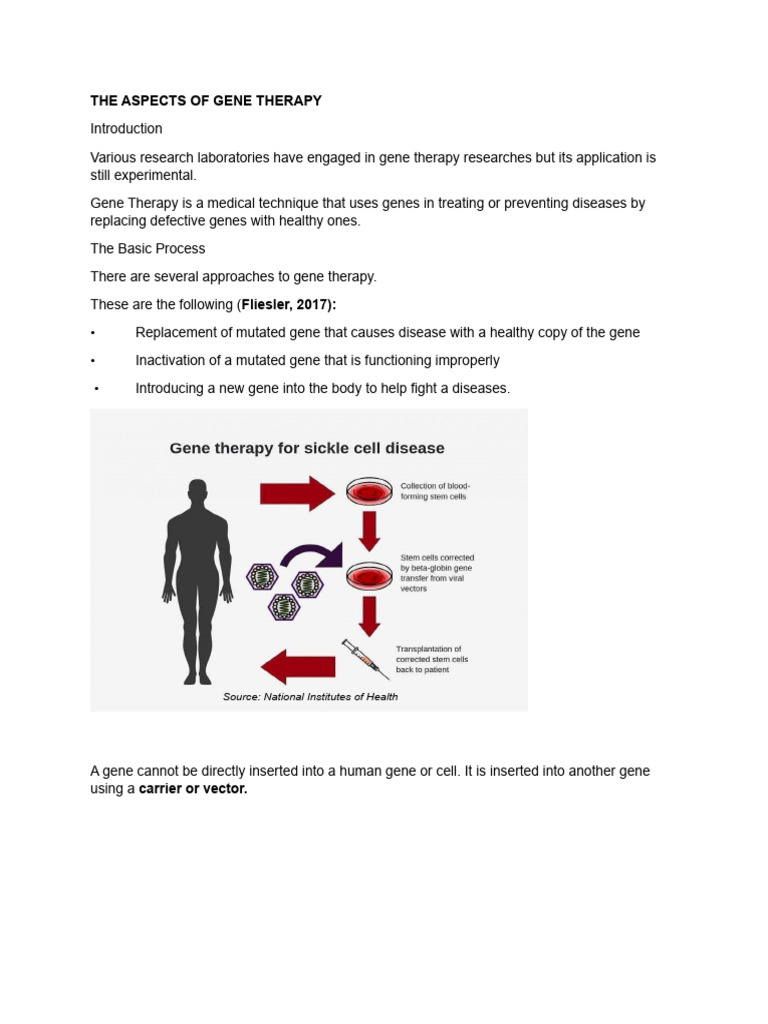The Aspects of Gene Therapy | PDF | Climate Change | Earth