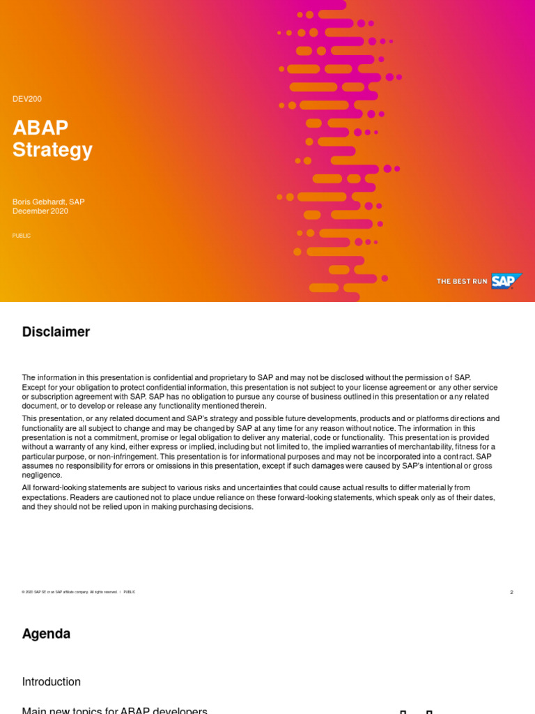 ABAP Development Strategies for SAP Cloud | PDF | Cloud Computing ...