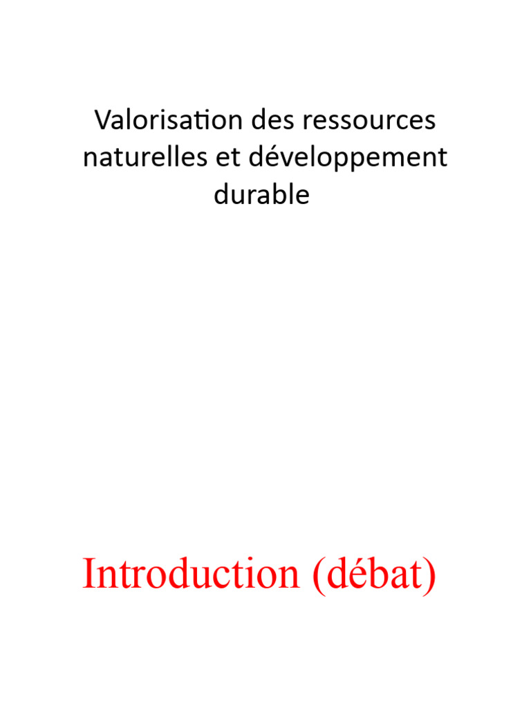 Valorisation Des Ressources Naturelles COUR SOUAD - Copie | PDF ...