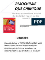 Cours Thermochimie PDF
