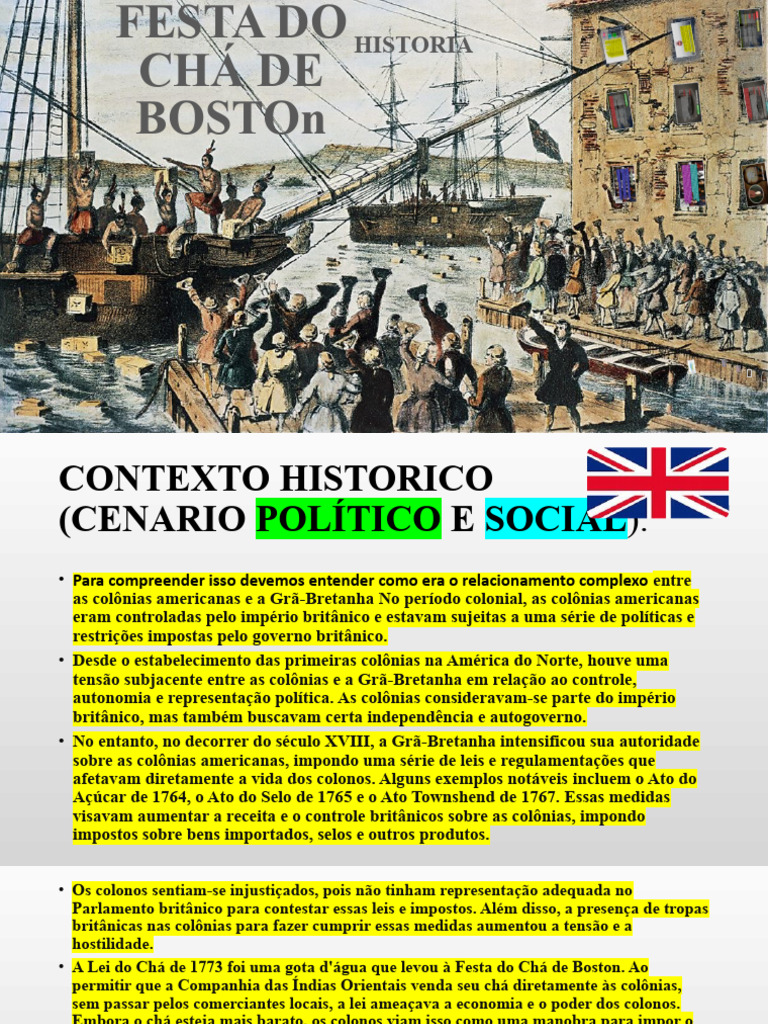 Festa Do Chá de Boston | PDF | Treze Colônias