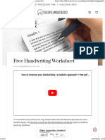 Free Handwriting Worksheet - TheCoffeeMonsterzCo