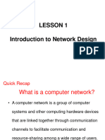 Lesson 1 - Introduction To Network Design