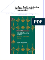 Full Chapter United States Army Doctrine Adapting To Political Change David C Rasmussen PDF