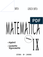 Matematică Manual Pentru Clasa a IX-A Algebră, Geometrie, Trigonometrie (Marius Burtea Georgeta Burtea) (Z-Library)