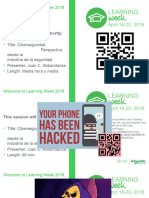 201804 SE Learning Week - Ciberseguridad - Perspectiva Desde La Industria de La Seguridad