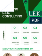 Cracking L.E.K. Consulting - What Worked For Us