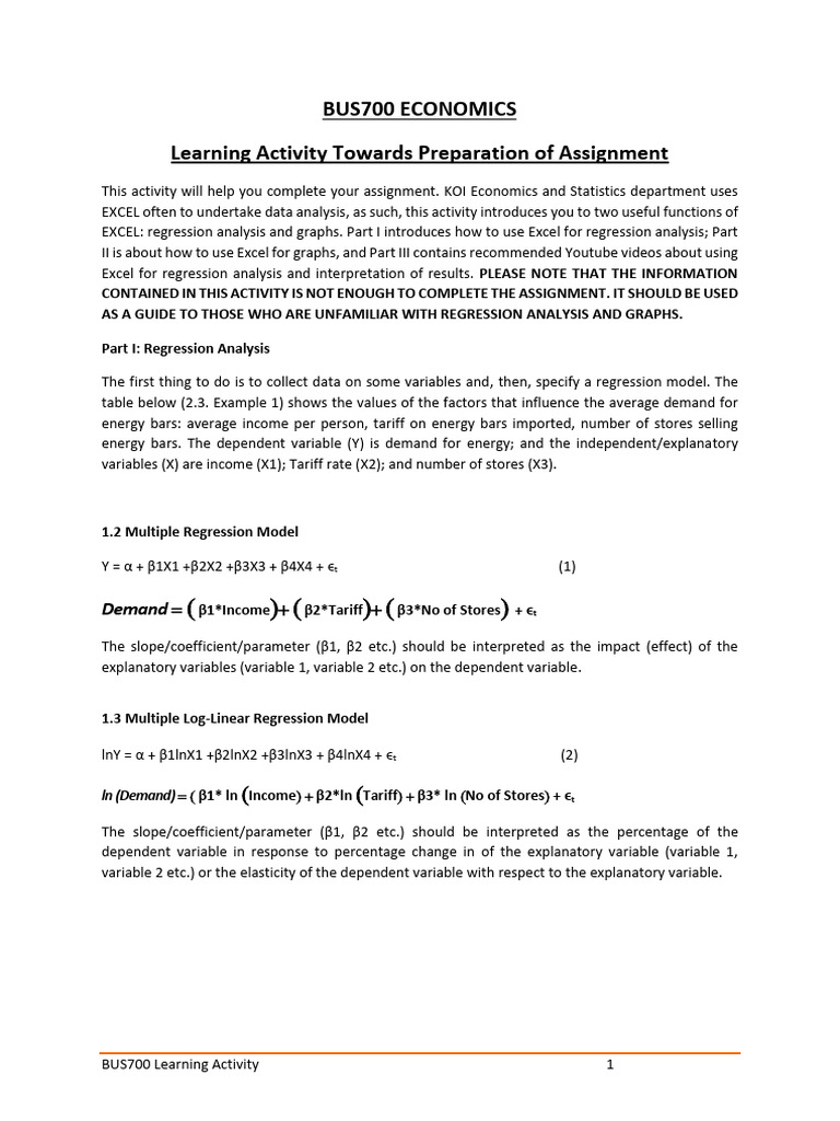 BUS700 Learning Activity - Research Report | PDF | Errors And Residuals ...