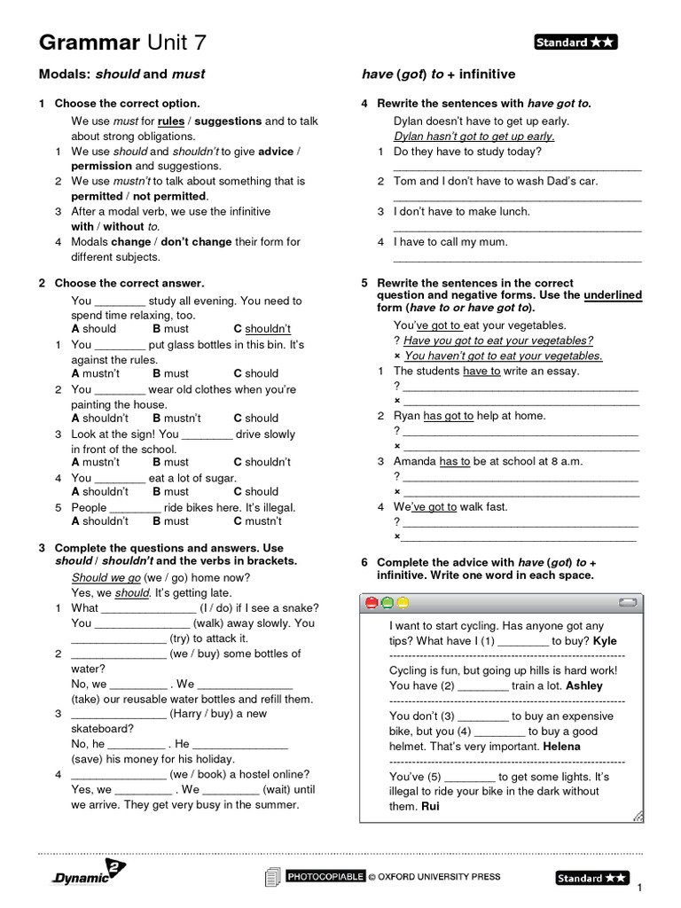 Modals and Advice in English Grammar | PDF | Linguistic Typology ...