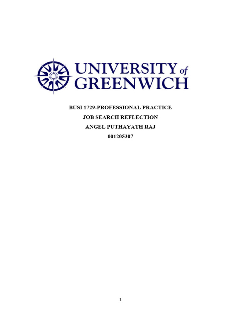 Job Search Reflection Guide | PDF | Job Hunting | Recruitment