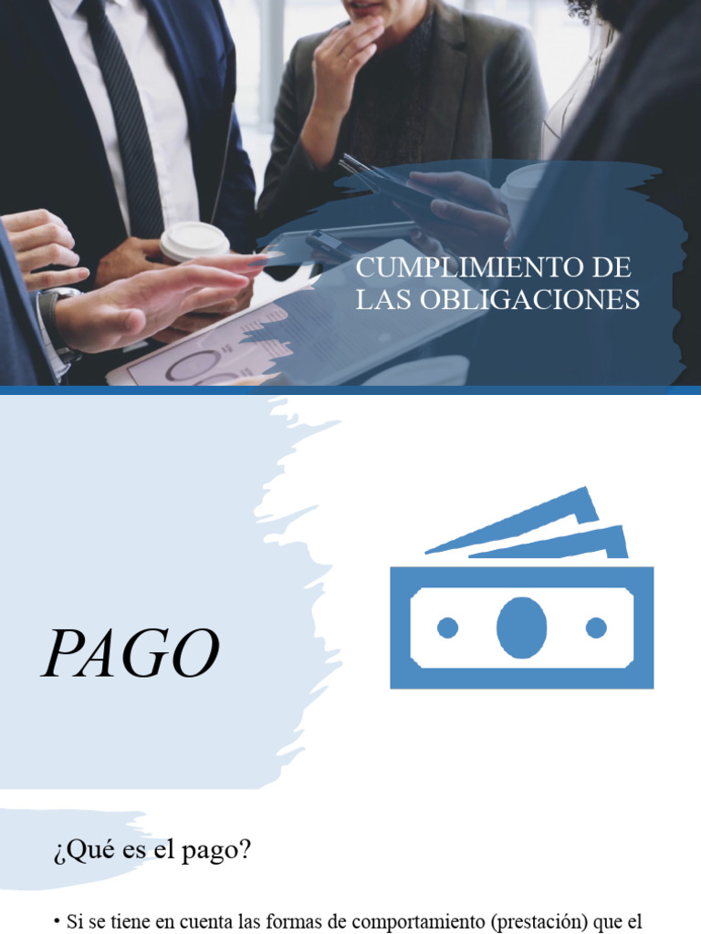 Cumplimiento de Las Obligaciones | Descargar gratis PDF | Pagos | Dinero