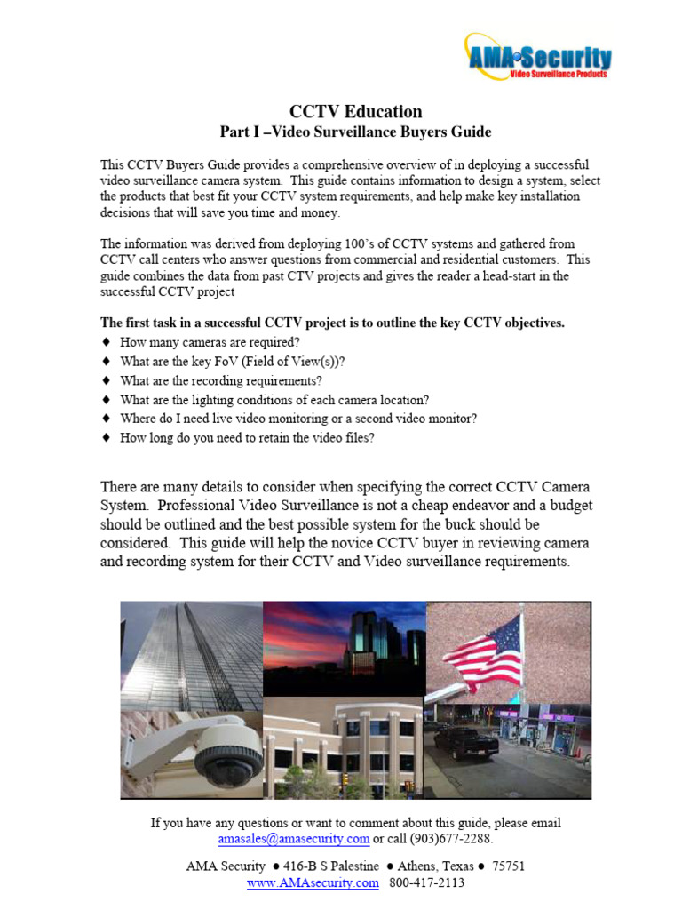 CCTV Video Surveillance Buyers Guide | PDF | Digital Video Recorder ...
