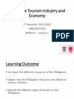 Lesson 7 Philippine Tourism Industry and Economy