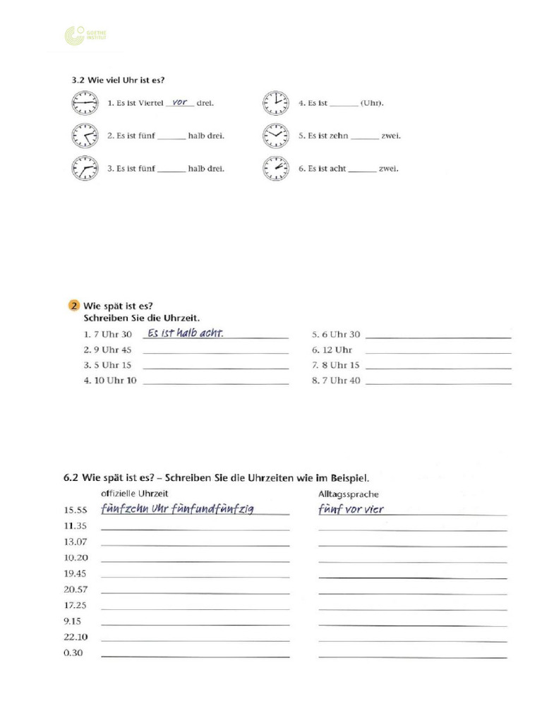 Uhrzeiten pdf