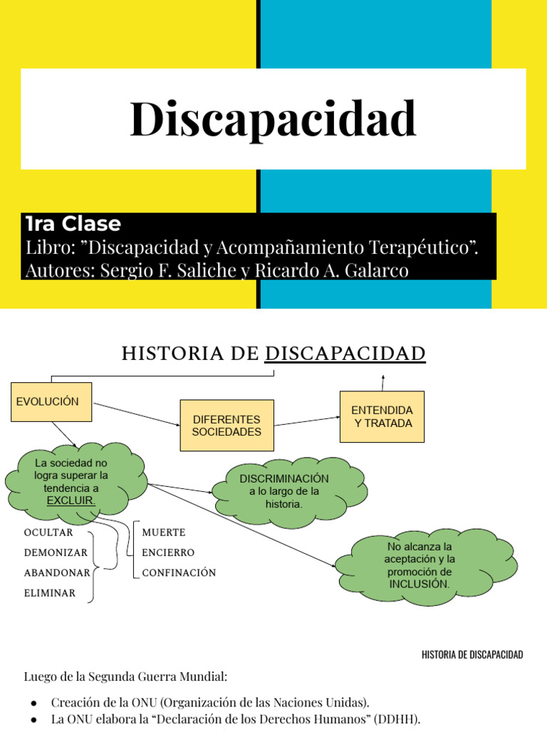 Historia y Derechos de la Discapacidad | PDF | Discapacidad intelectual ...