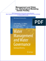 Full Chapter Water Management and Water Governance Hydrological Modeling Ashish Pandey PDF