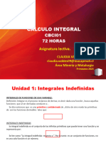 Unidad 1 Integrales Indefinidas - Cálculo Integral